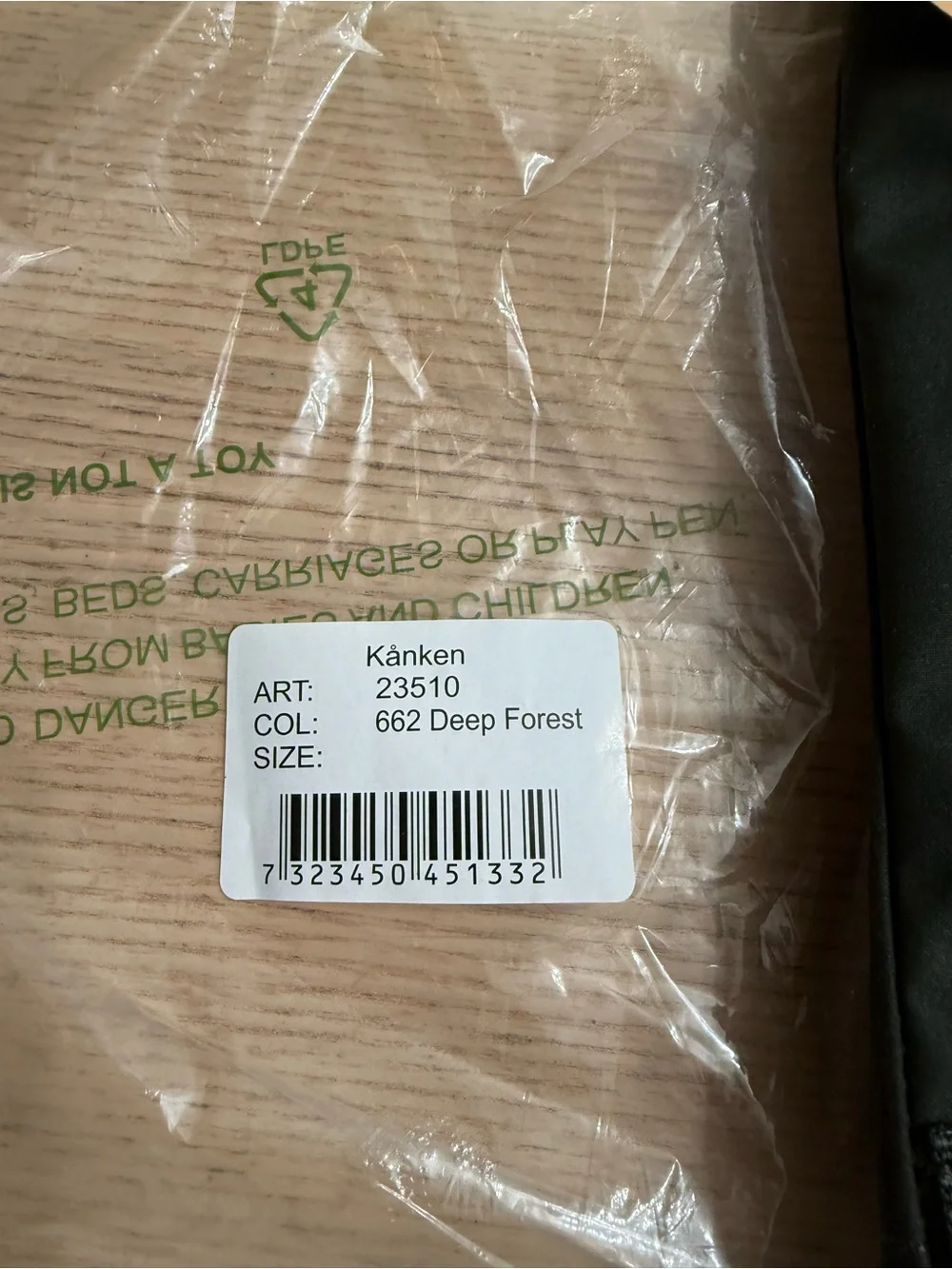 Fjallraven Kanken Bag - Deep Forest Backpack BNWT NEW